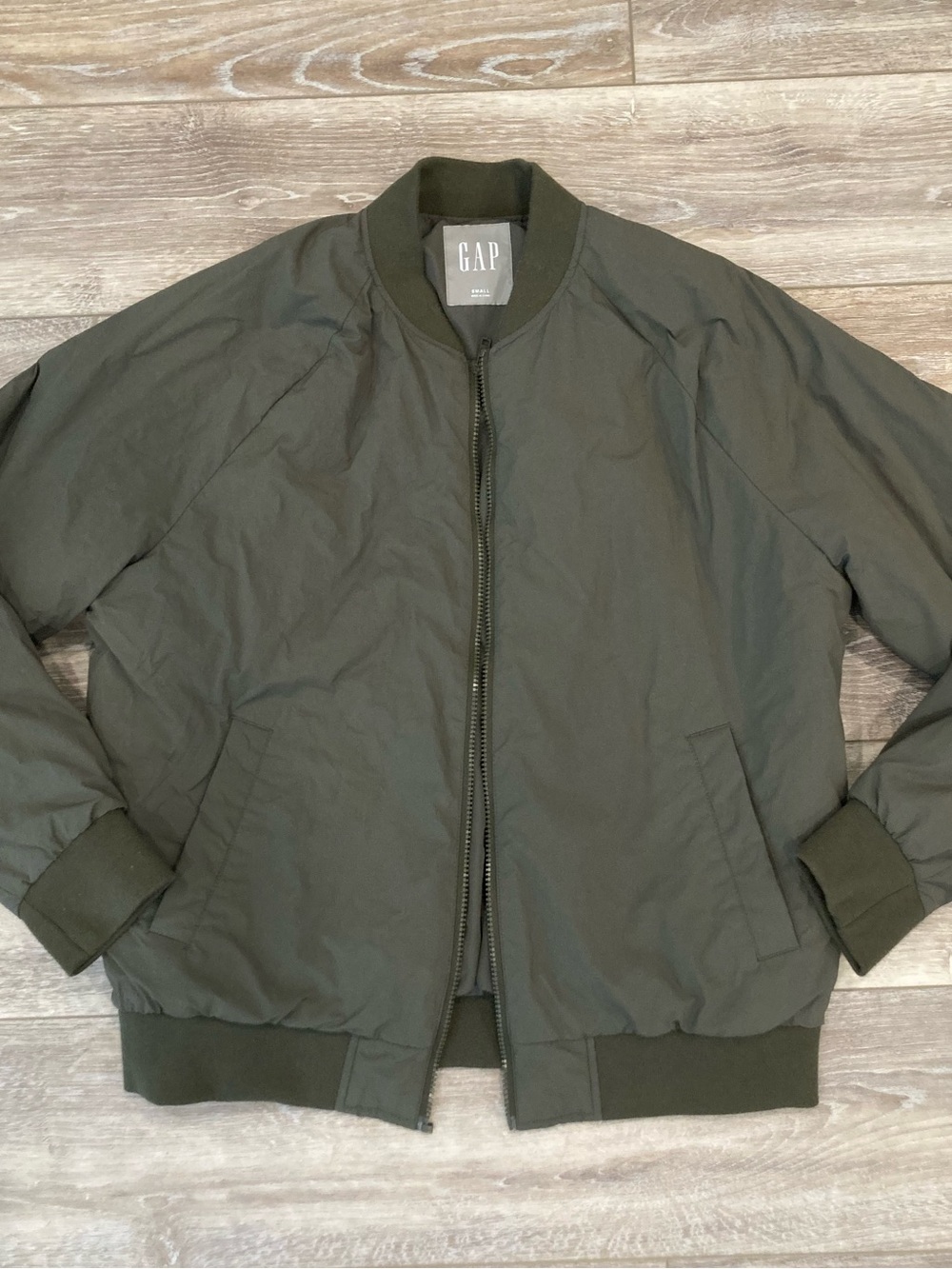 GAP Men's Olive Green Bomber Jacket